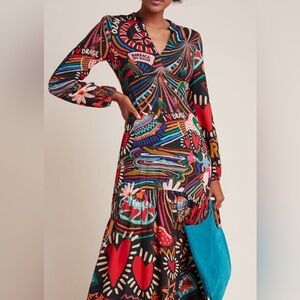 Farm Rio Baleares Maxi Dress, Anthropologie 
 XS/S excellent condition,like new